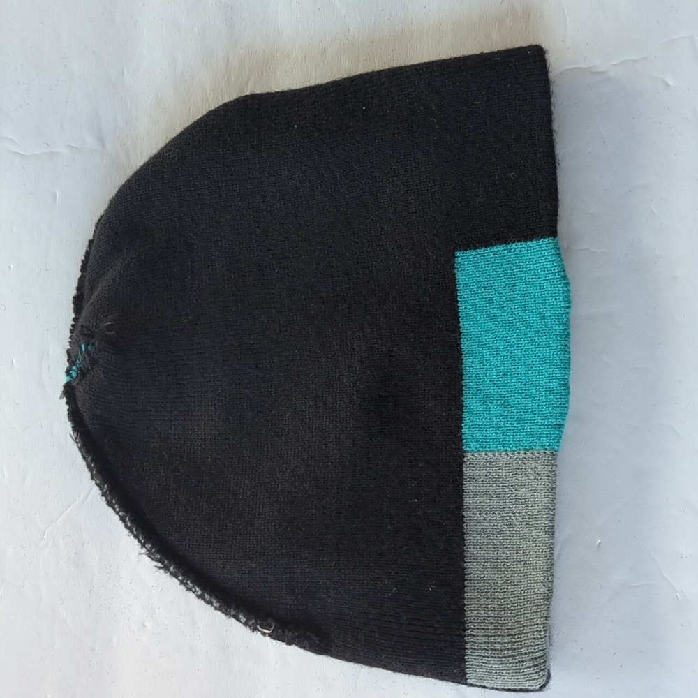Disney Phineas and Ferb Colorblock Beanie Hat OS BOYS Black Gray Teal Platypus - Picture 6 of 7